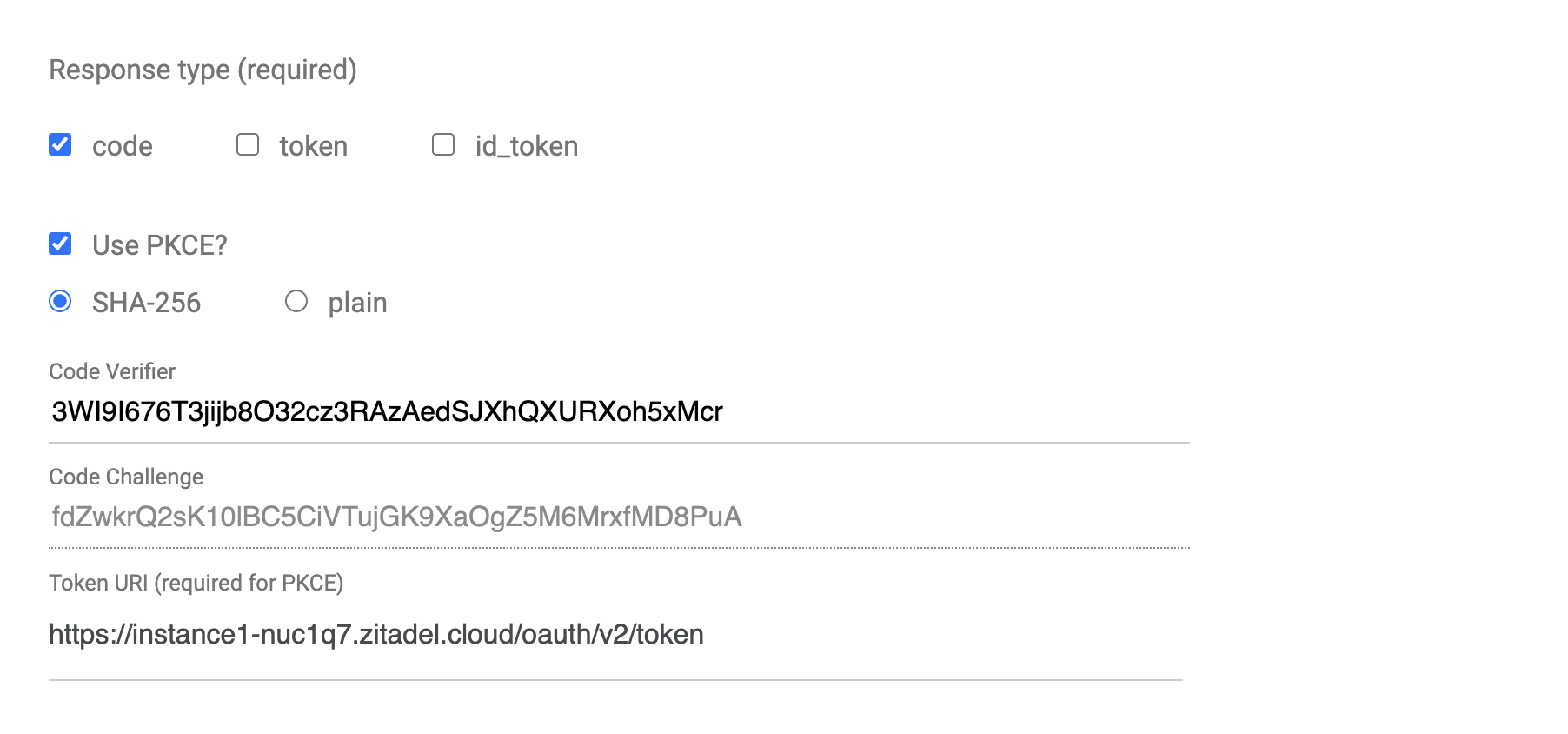 Create a Web Application in ZITADEL.