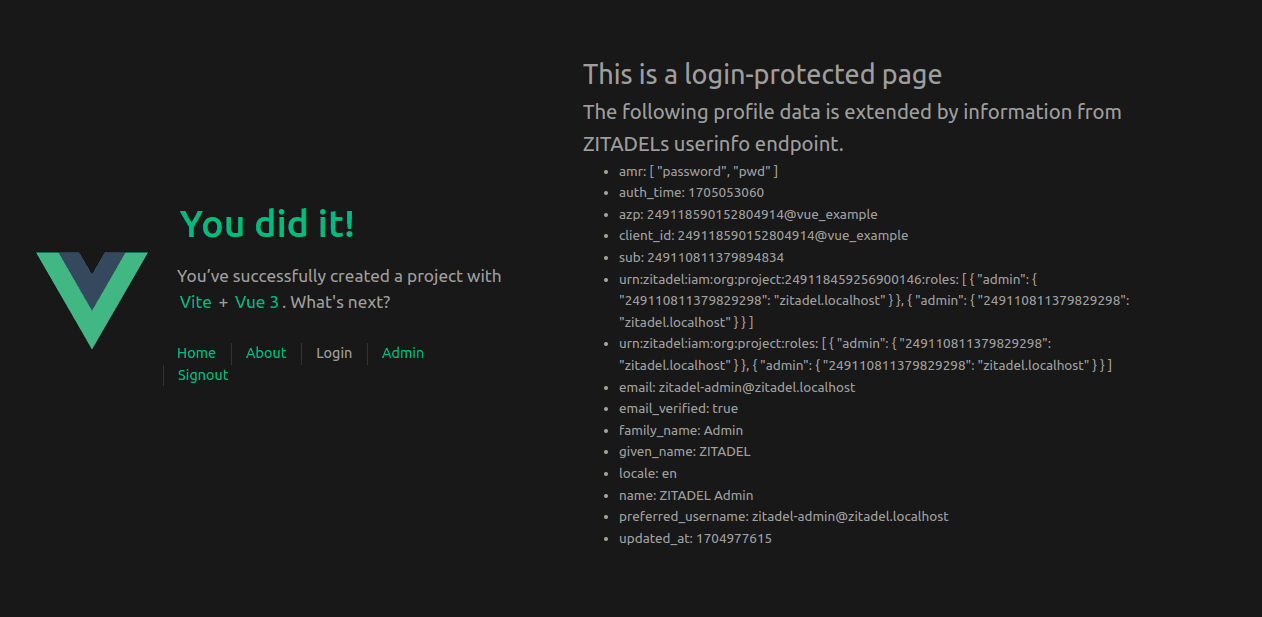 App in management console